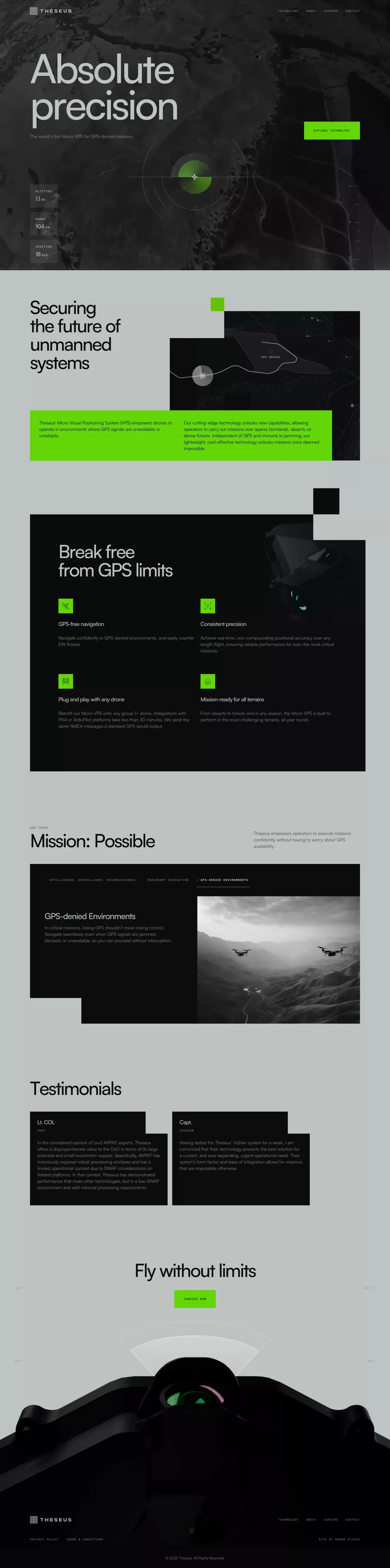 THESEUS - Landing design