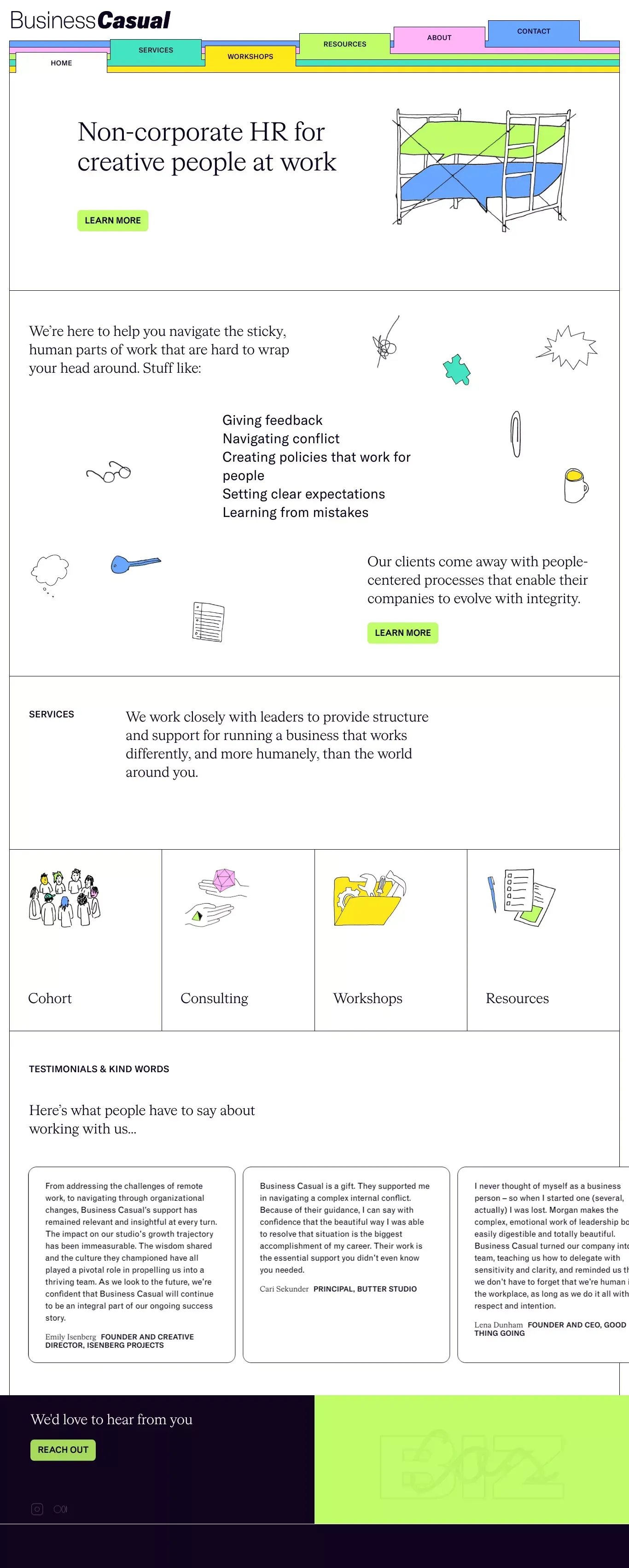 Business Casual - Landing design