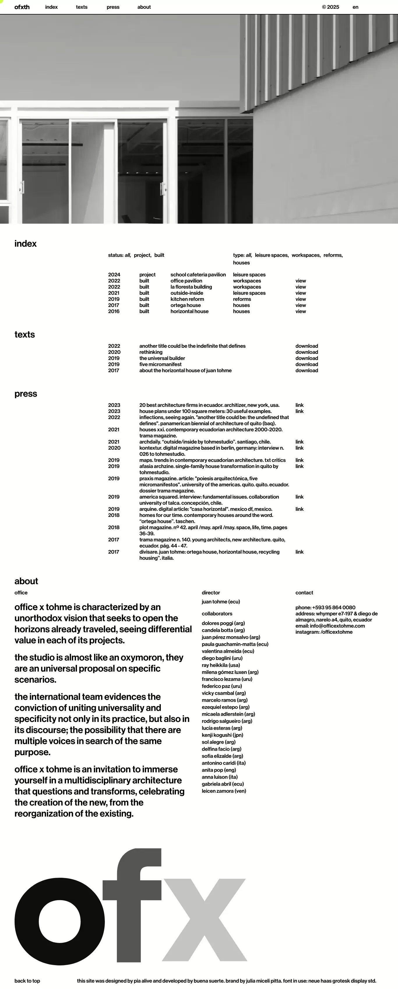 Office x Tohme - Portfolio design