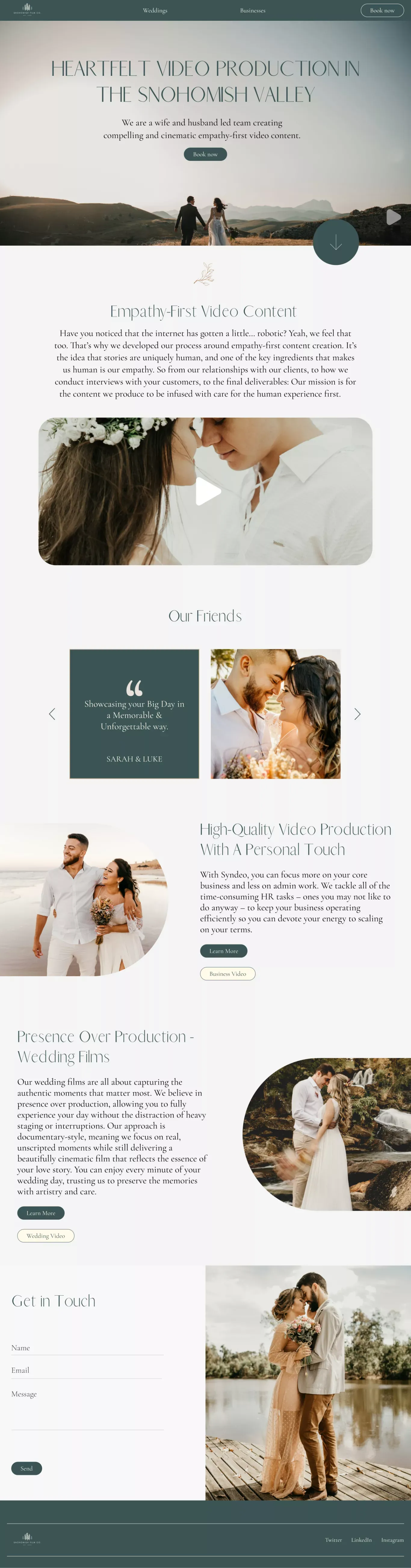 Snohomish Film Co. - Product page design