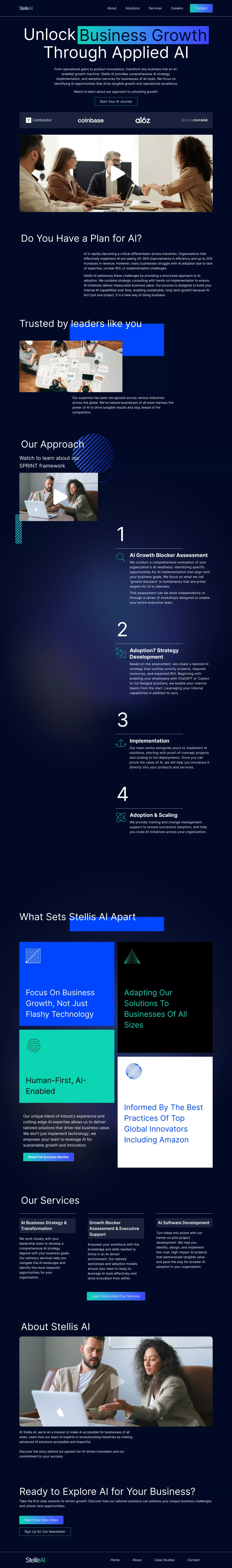 Stellis AI - Product page design