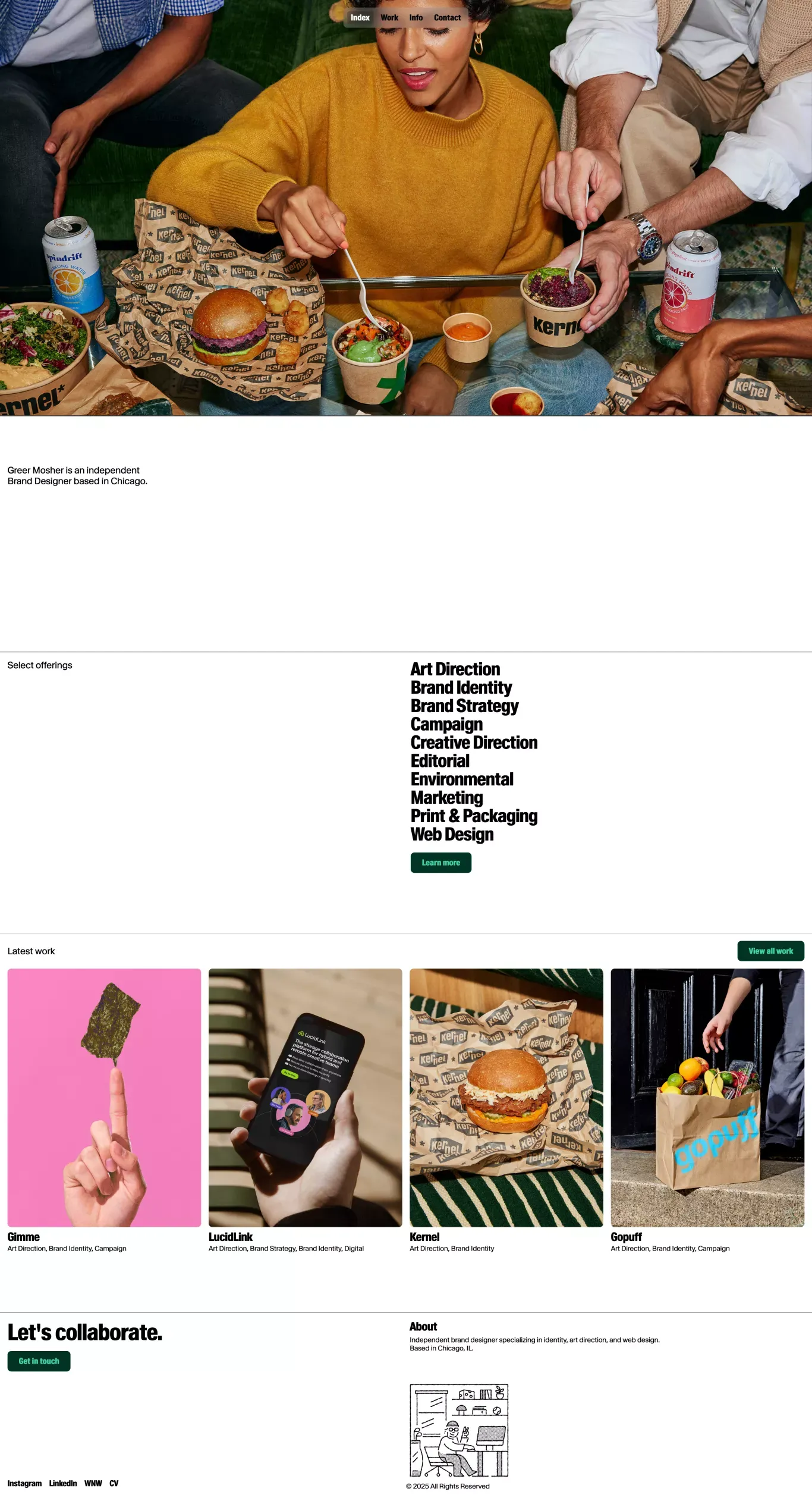 Greer Mosher: Portfolio - Portfolio design