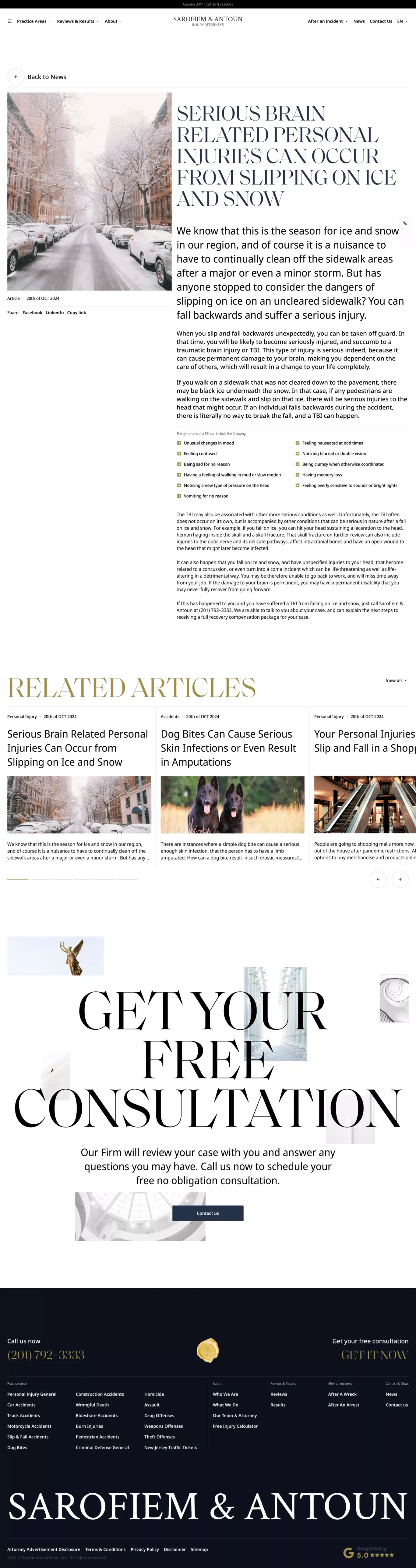 Sarofiem and Antoun | Attorneys At Law - Blog Post design