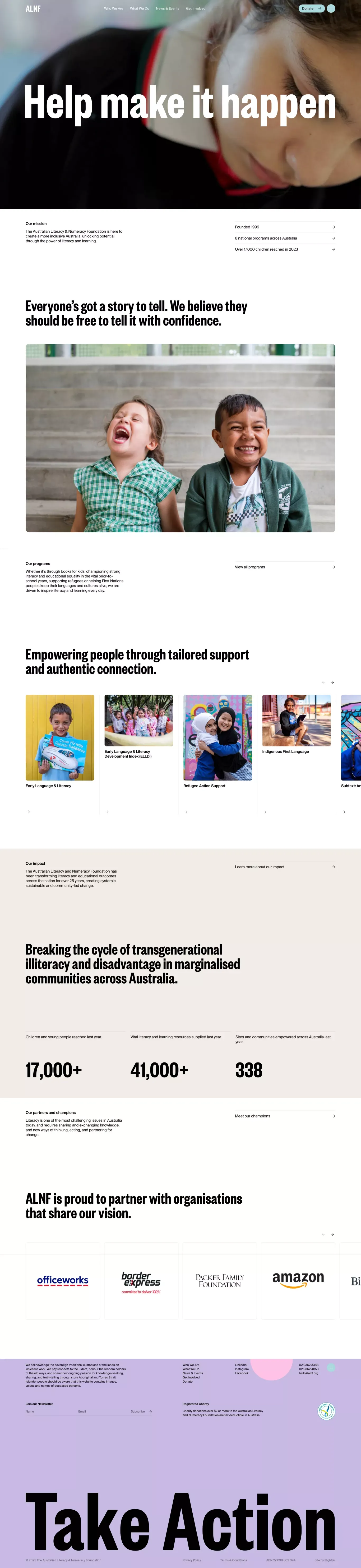 The Australian Literacy and Numeracy Foundation | ALNF - Other design
