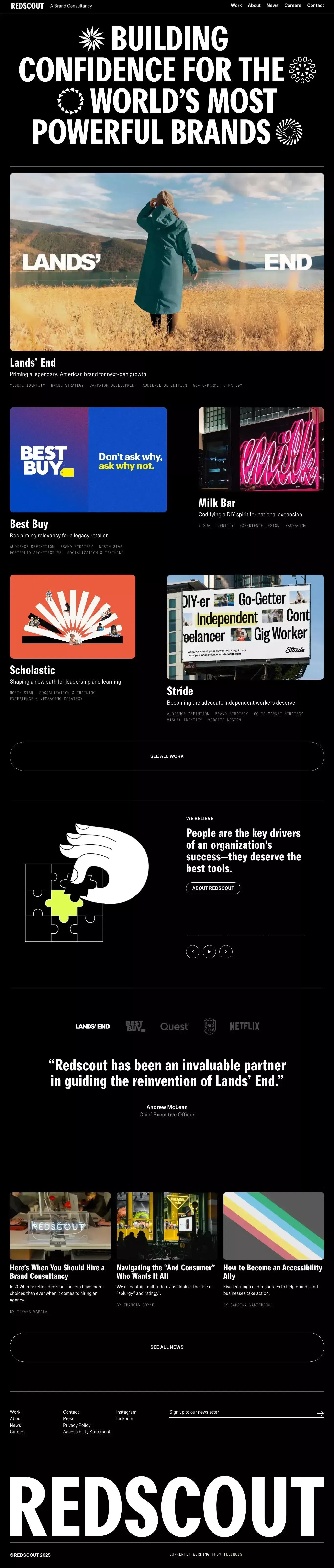 Redscout - Portfolio design