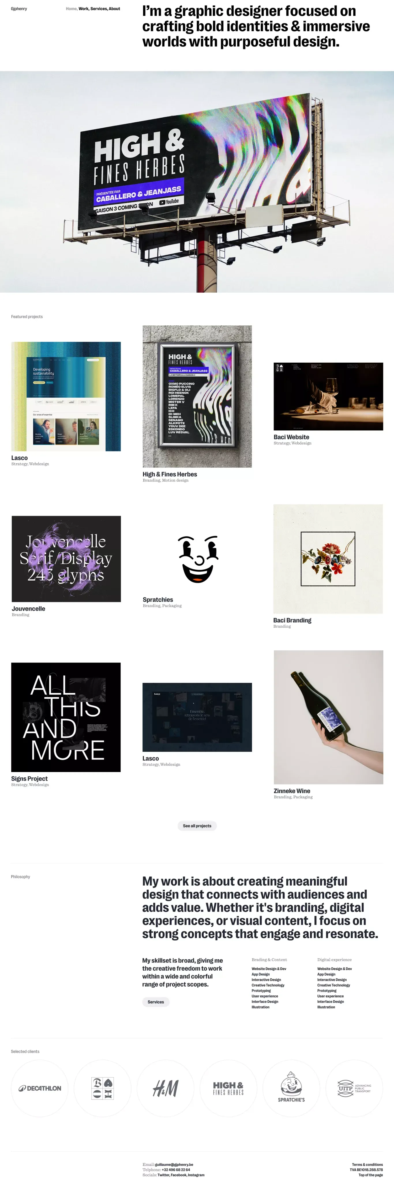 GJPhenry – Graphiste Freelance Multidisciplinaire — Guillaume Henry - Portfolio design