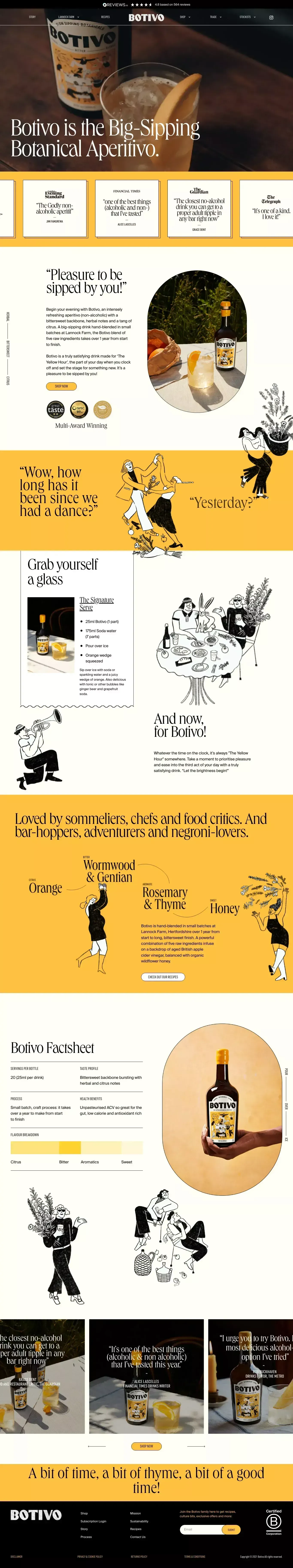 Botivo - Landing design