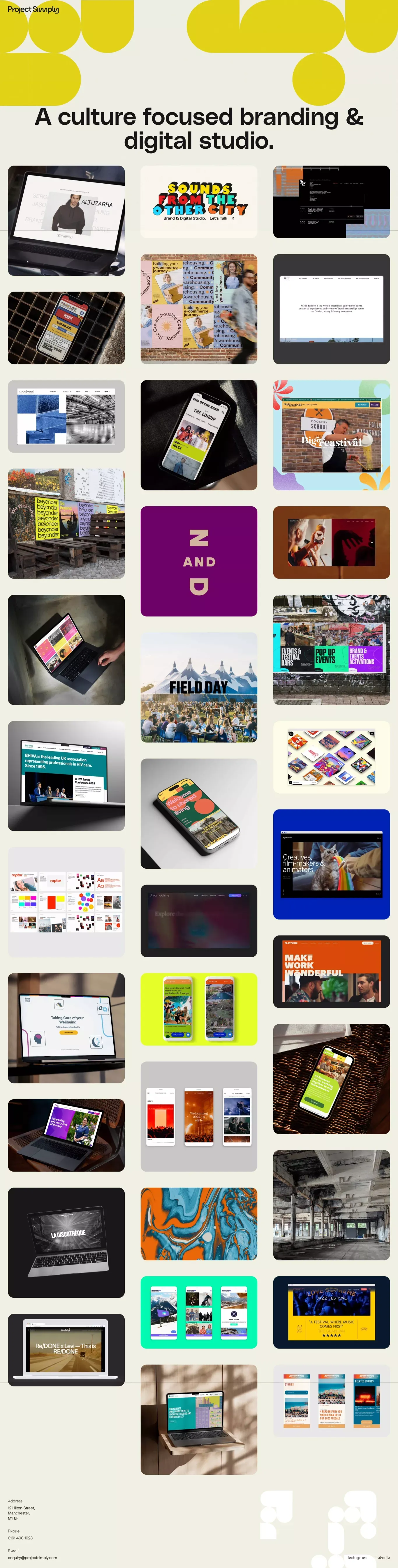 Project Simply - A brand and digital studio. - Portfolio design