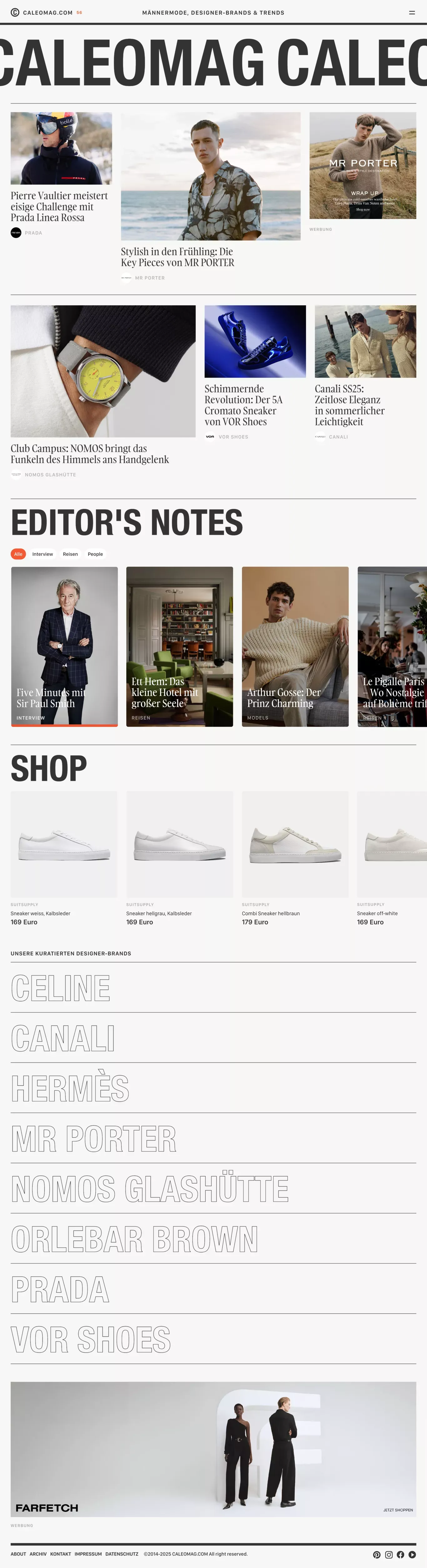 CALEOMAG.COM - Blog design