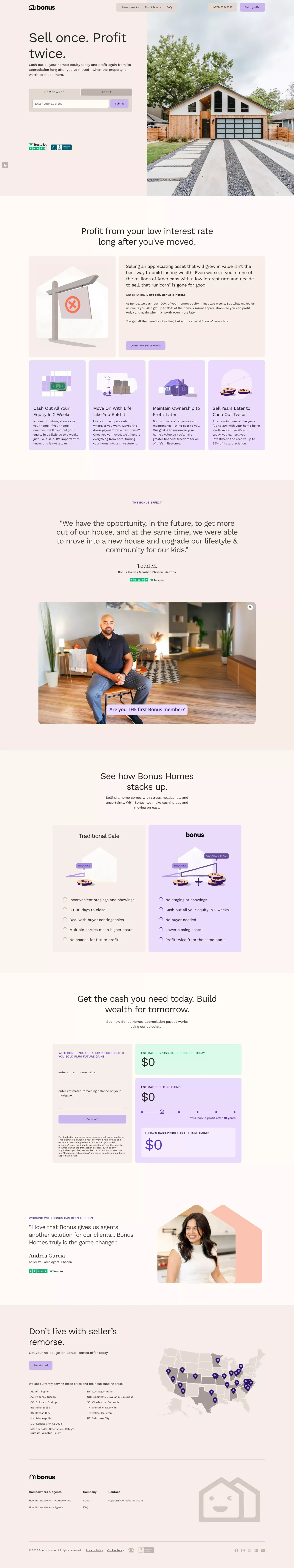 Unlock Home Equity & Profit from Future Appreciation with Bonus Homes - Landing design