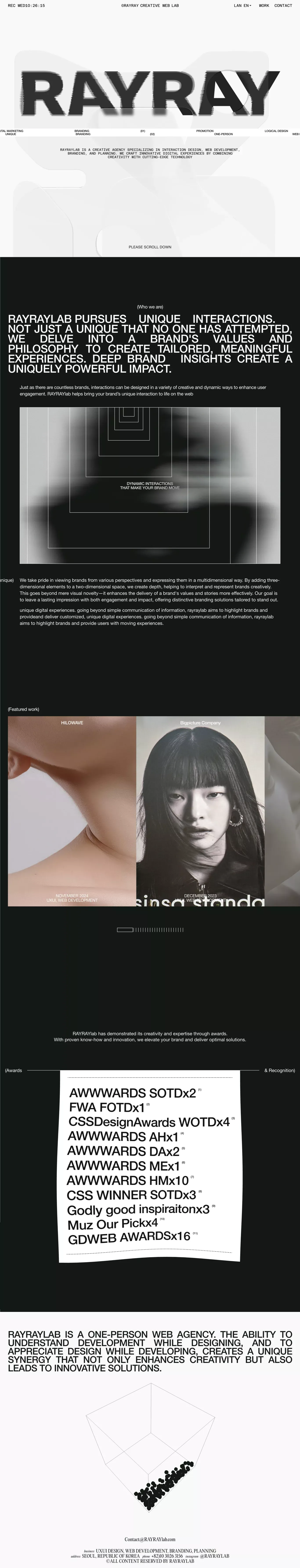 RAYRAYlab - 레이레이랩 - Portfolio design