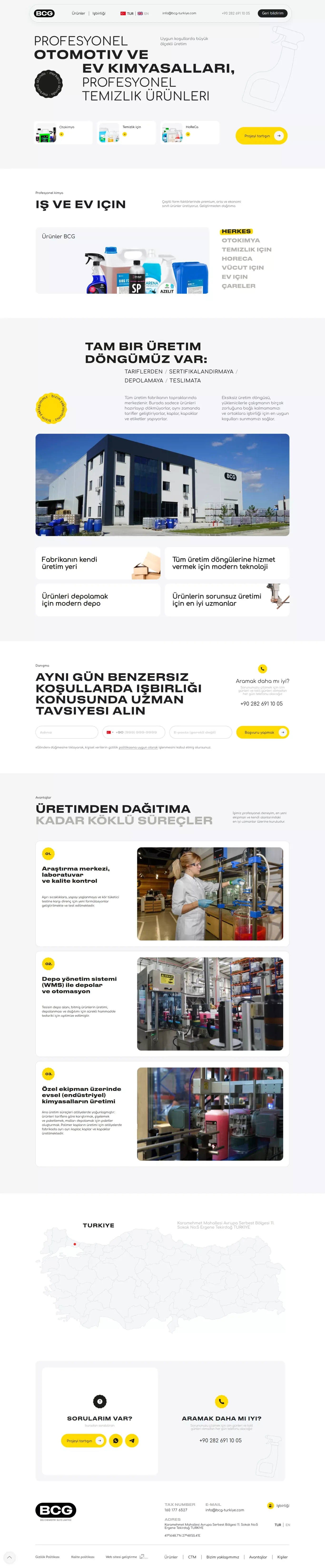 BIG CHEMISTRY GUYS LIMITED - Landing design