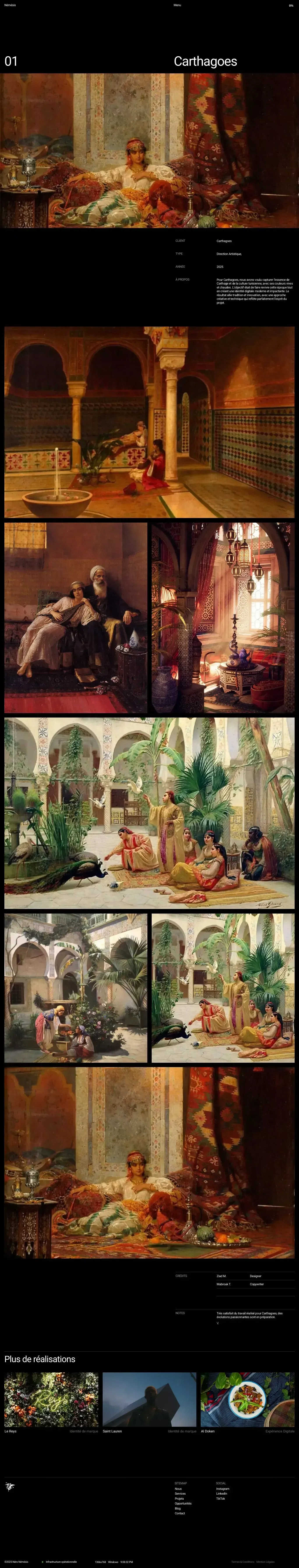 Nero NÃ©mÃ©sis â Projets : Carthagoes - Case Study design