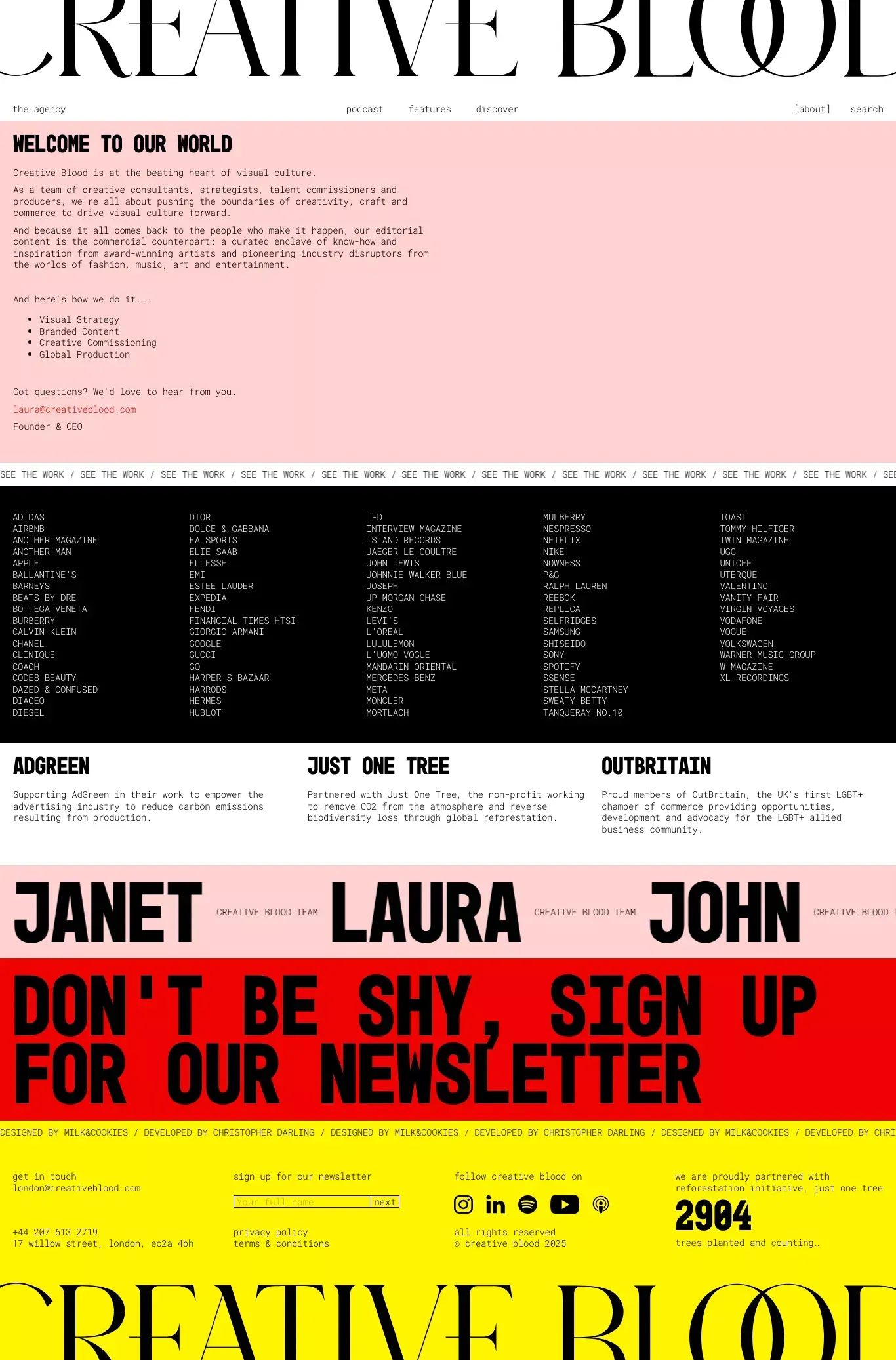 About - Creative Blood - About Us  design