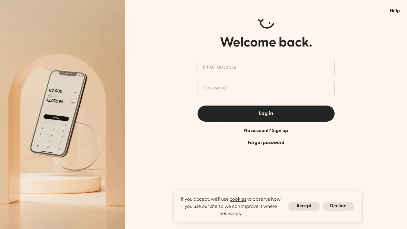 Sending money abroad, finally done right. | Atlantic Money - Sign Up design
