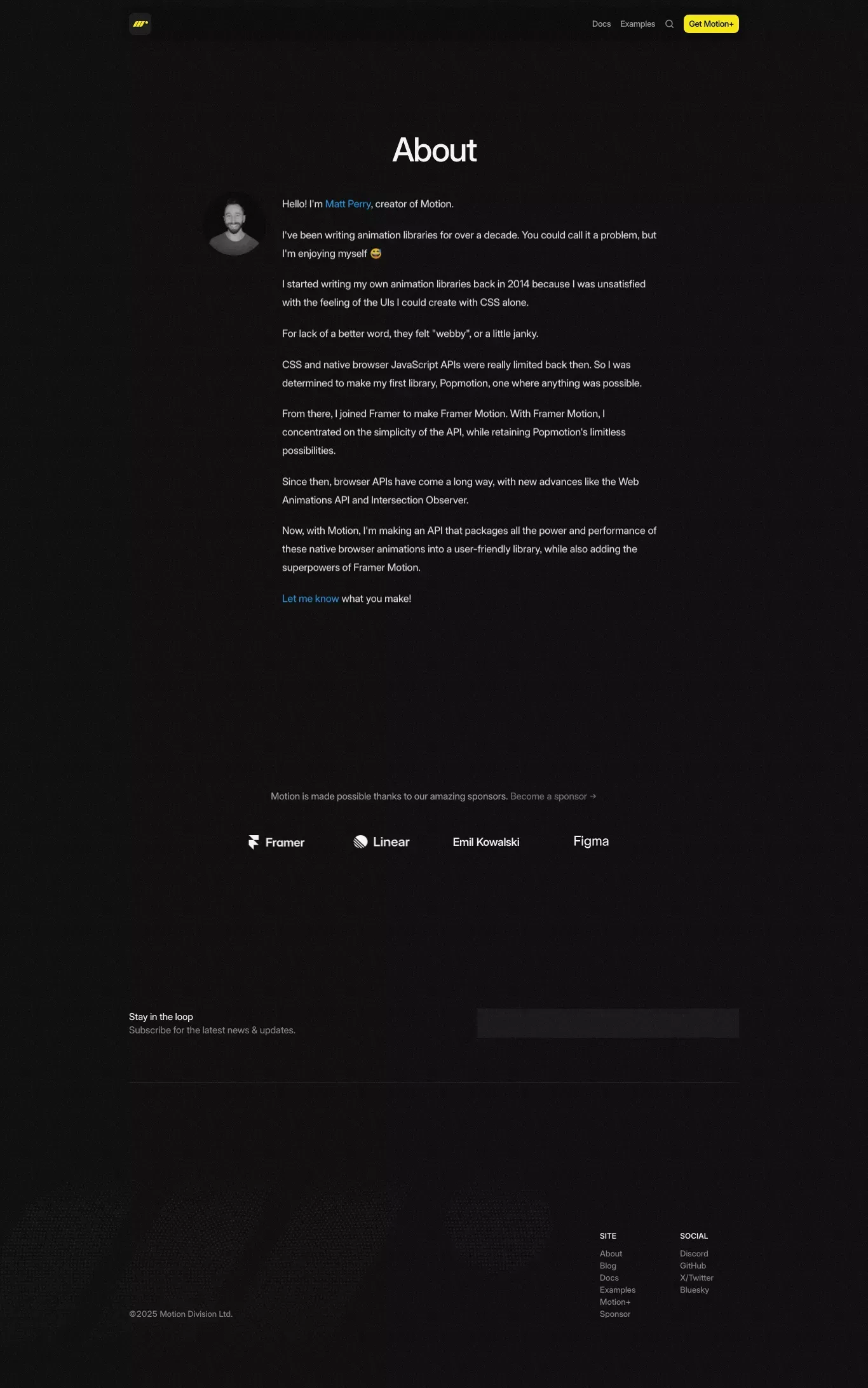 Motion - About - About Us  design