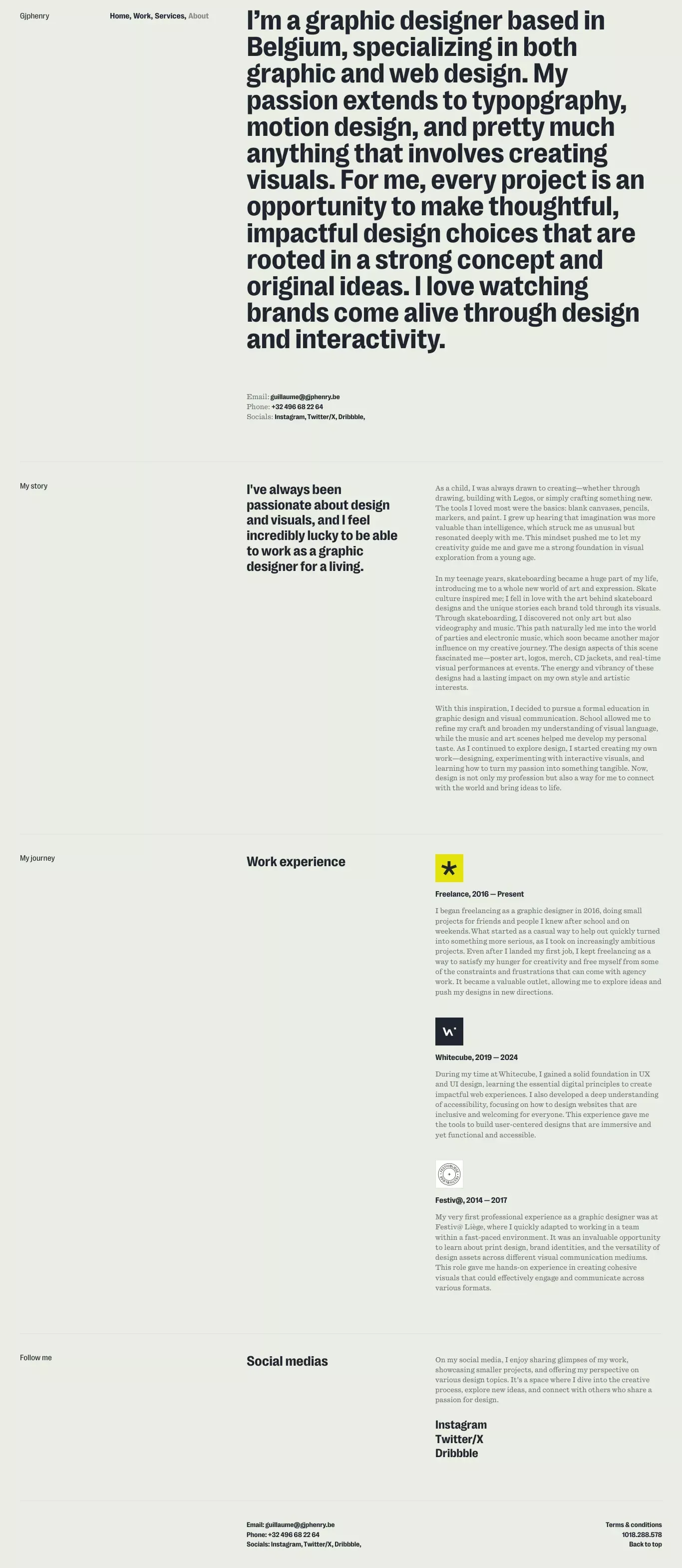 About – GJPhenry - About Us  design