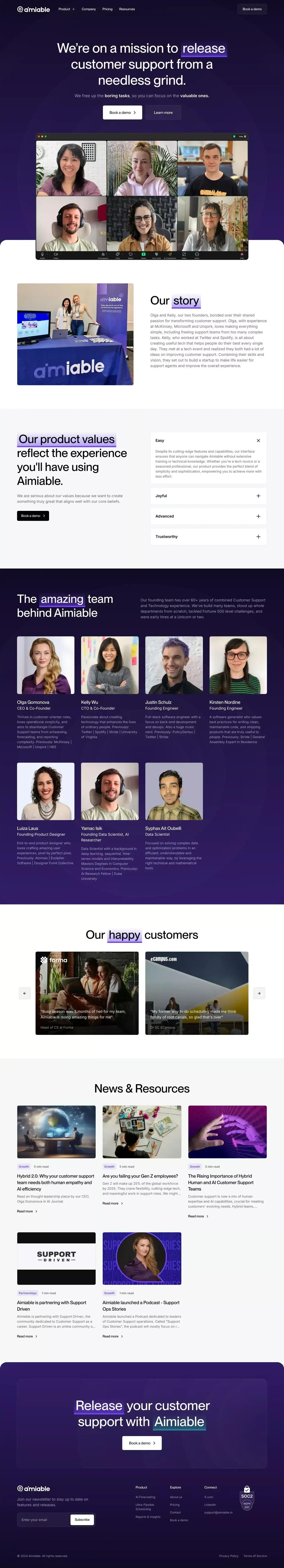 About | Aimiable - About Us  design