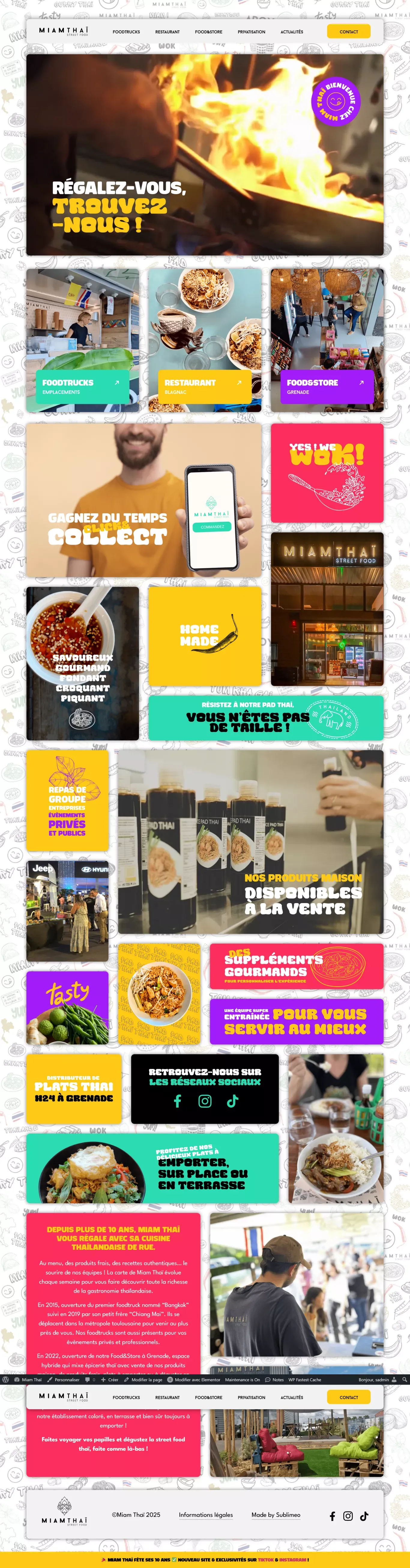 Miam Thaï - Foodtruck Toulouse - Cuisine Thaïlandaise - Landing design