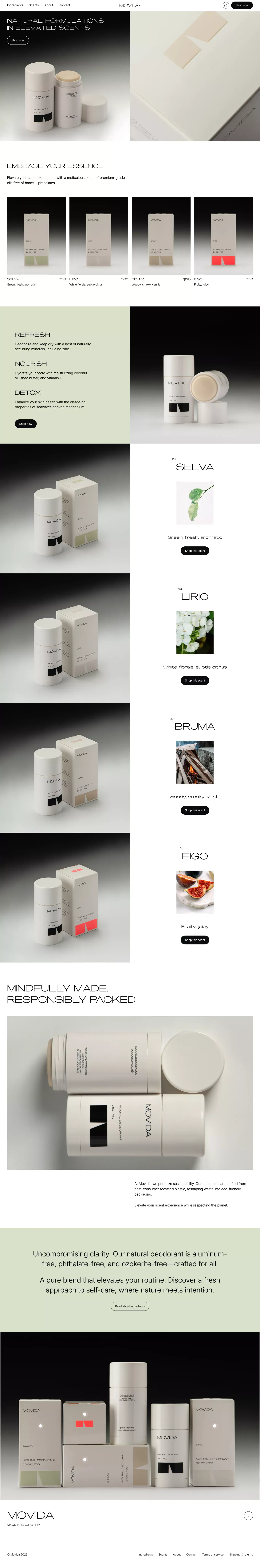 Movida - Ecommerce design