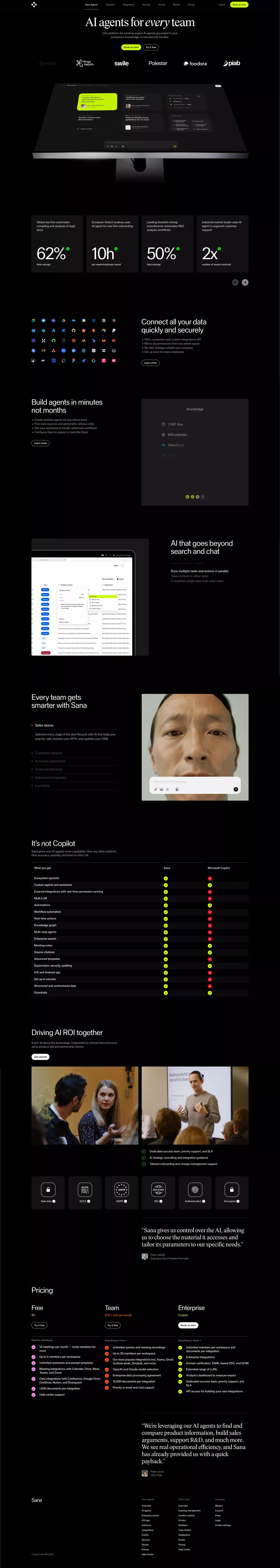 Sana Agents | Sana - Landing design