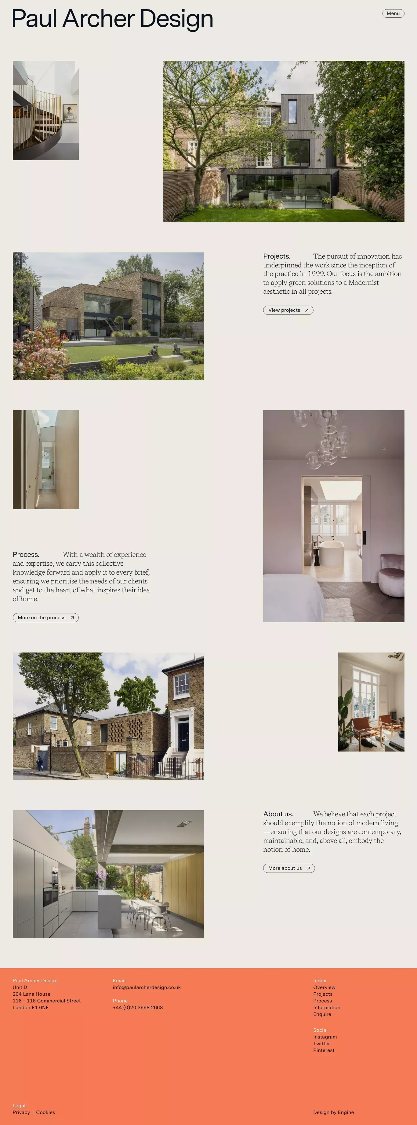 Paul Archer Design - Portfolio design