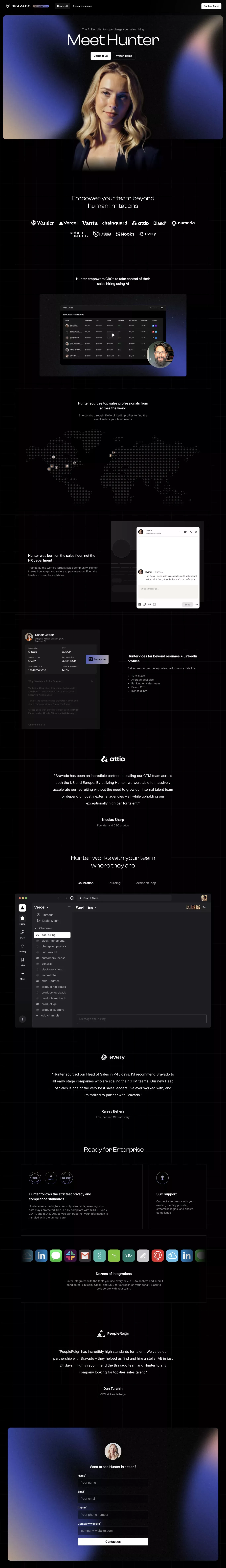 Just a moment... - Landing design