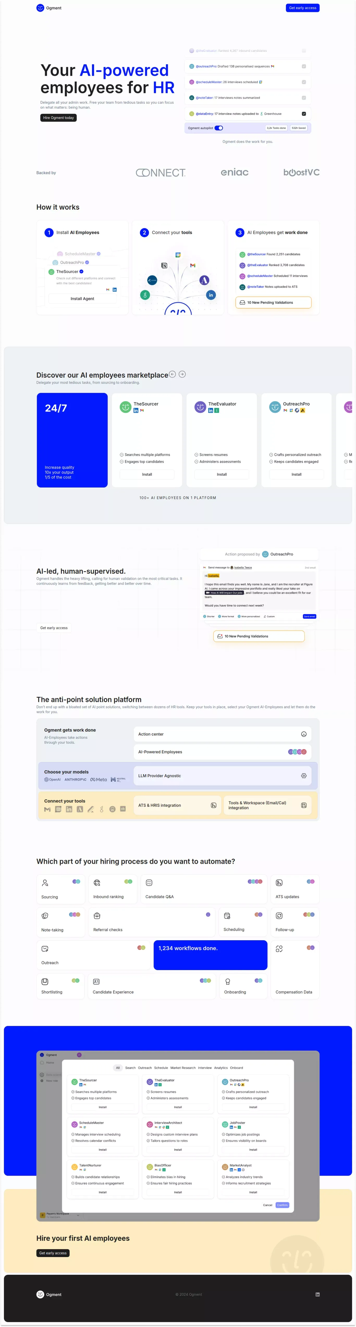 Ogment AI - Landing design