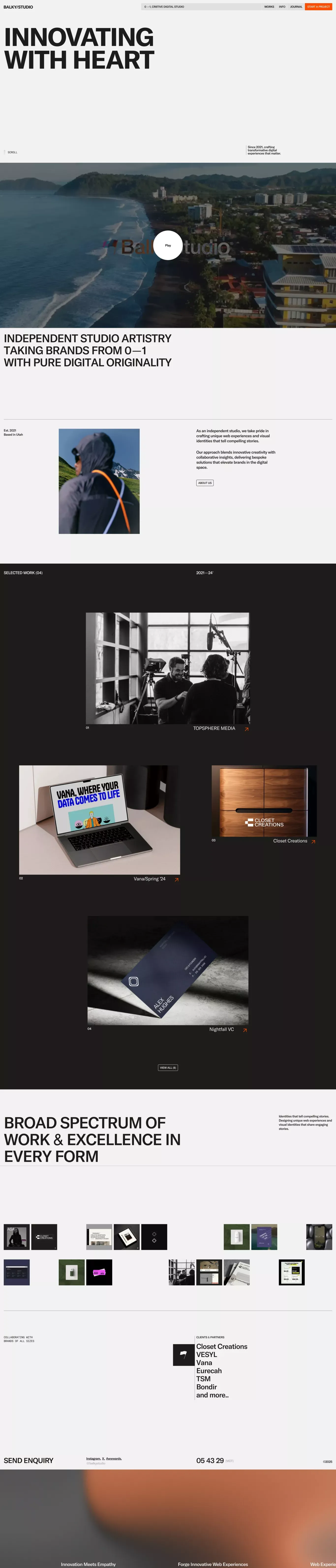 Balky Studio® - Crafting Digital Experiences with Soul - Portfolio design