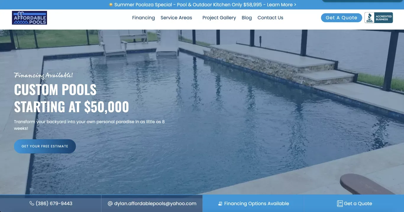 Pool Builder In Volusia & Flagler County | Affordable Pools - Other design