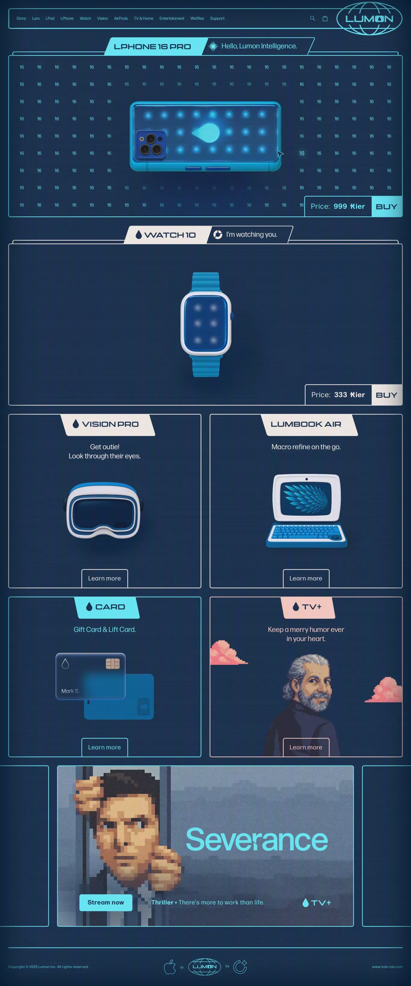 Lumon - Landing design