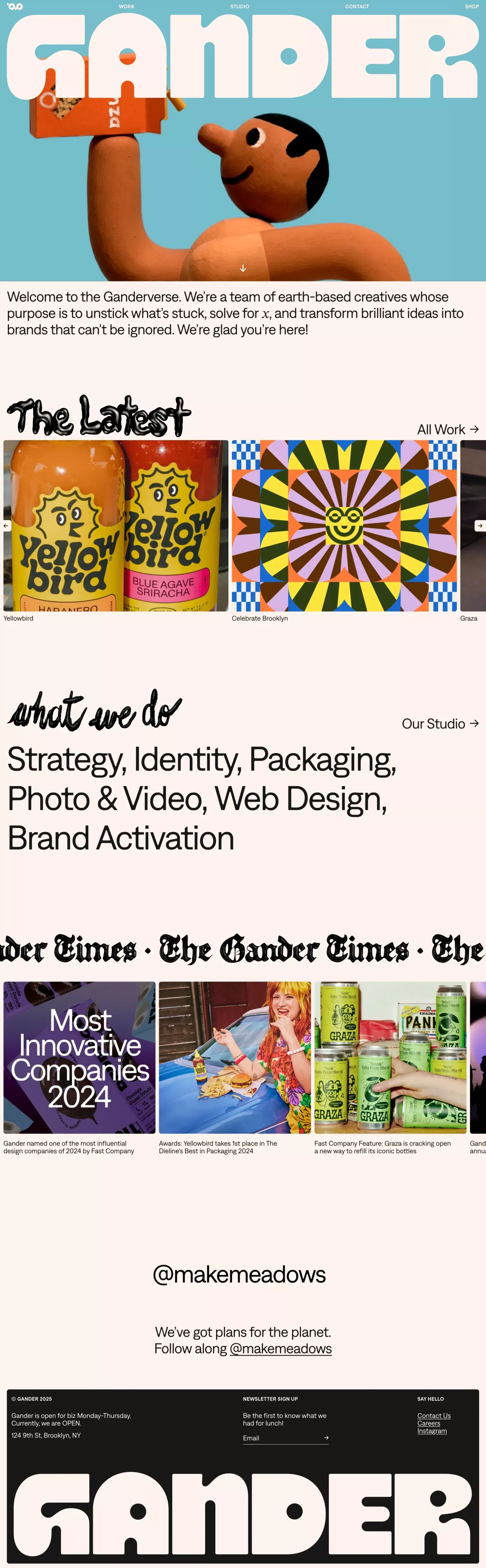 Gander - Portfolio design