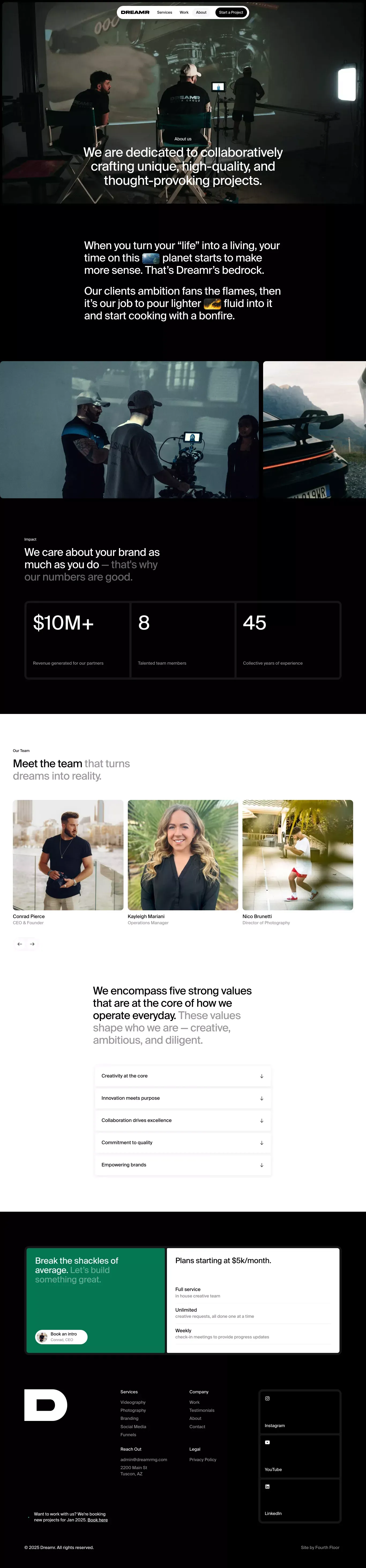DREAMR | About - About Us  design