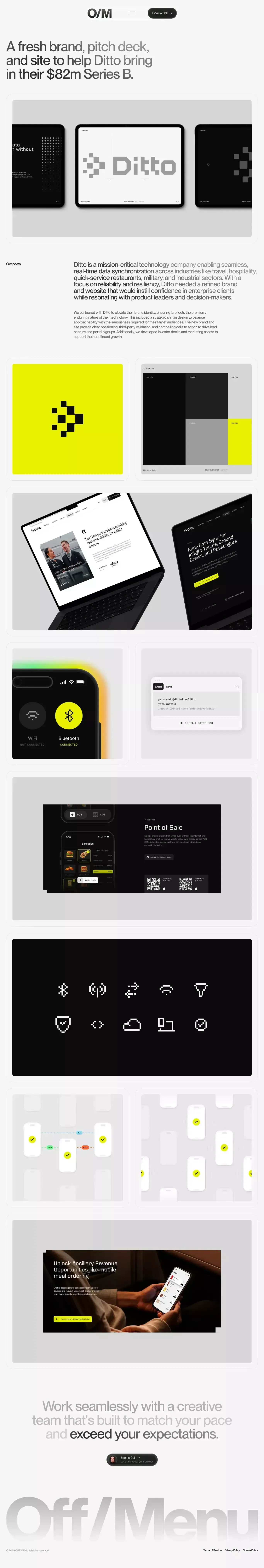 OFF MENU - Case Study design