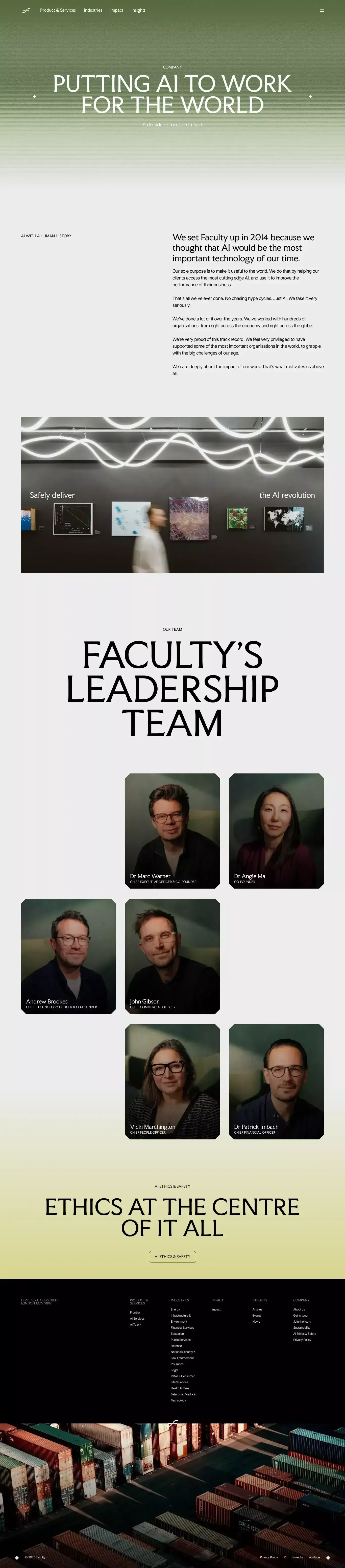 About Us | Faculty AI - About Us  design