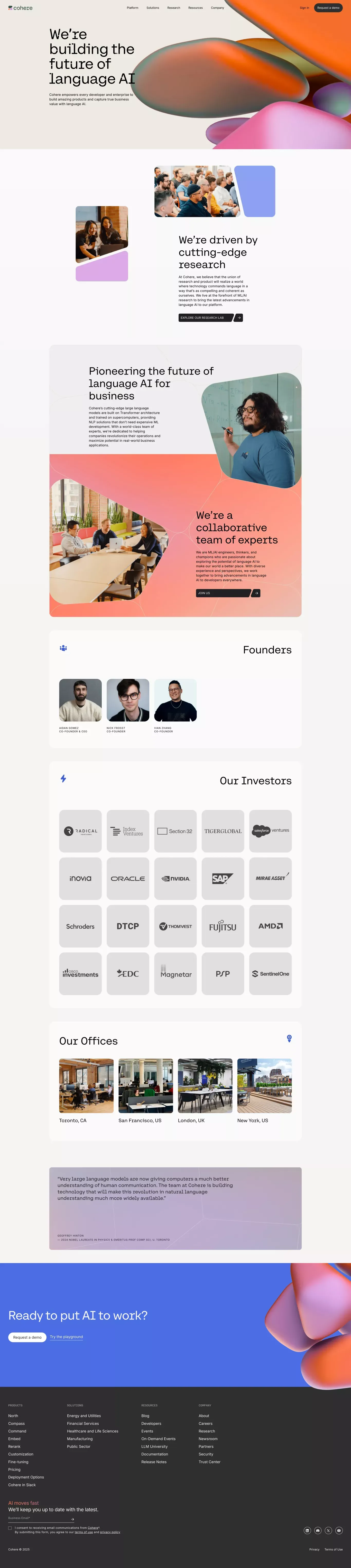 About Our Company | Cohere - About Us  design
