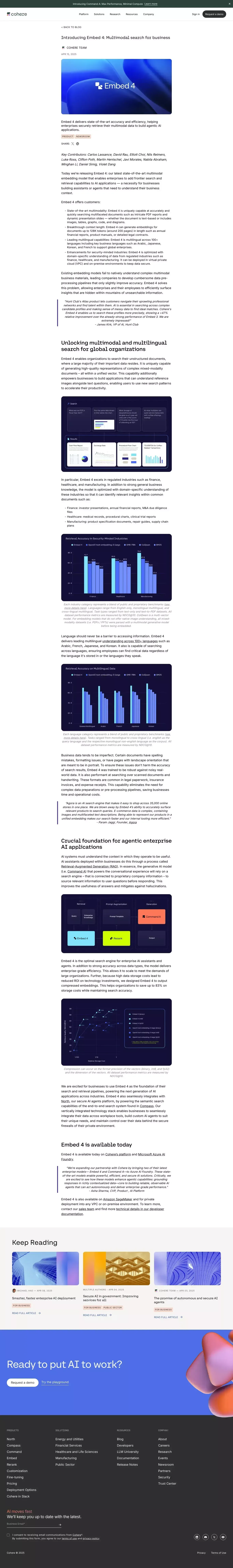 Introducing Embed 4: Multimodal search for business - Blog Post design