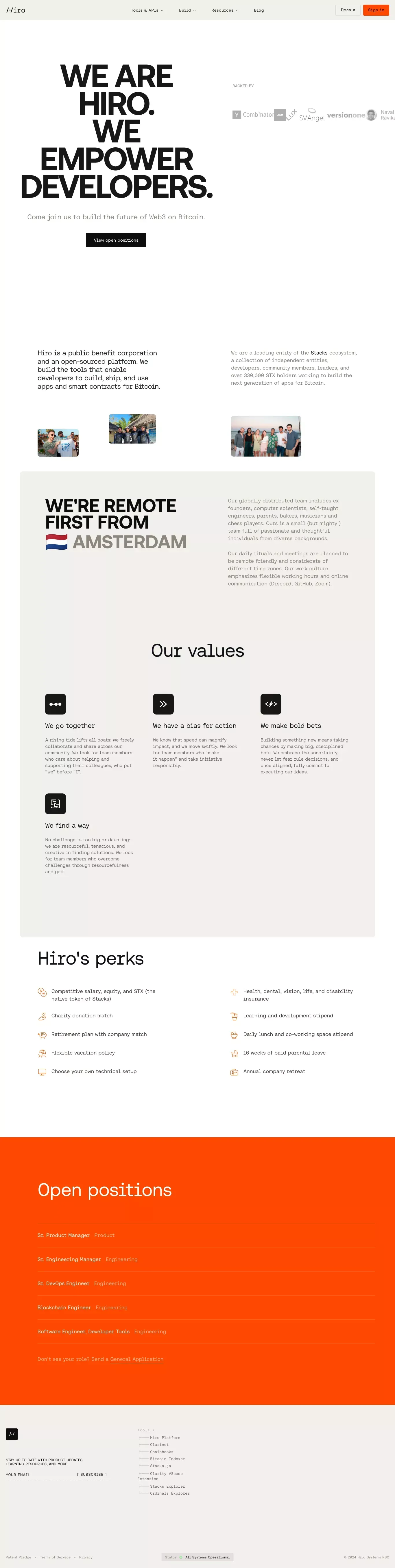 Careers at Hiro - Career design