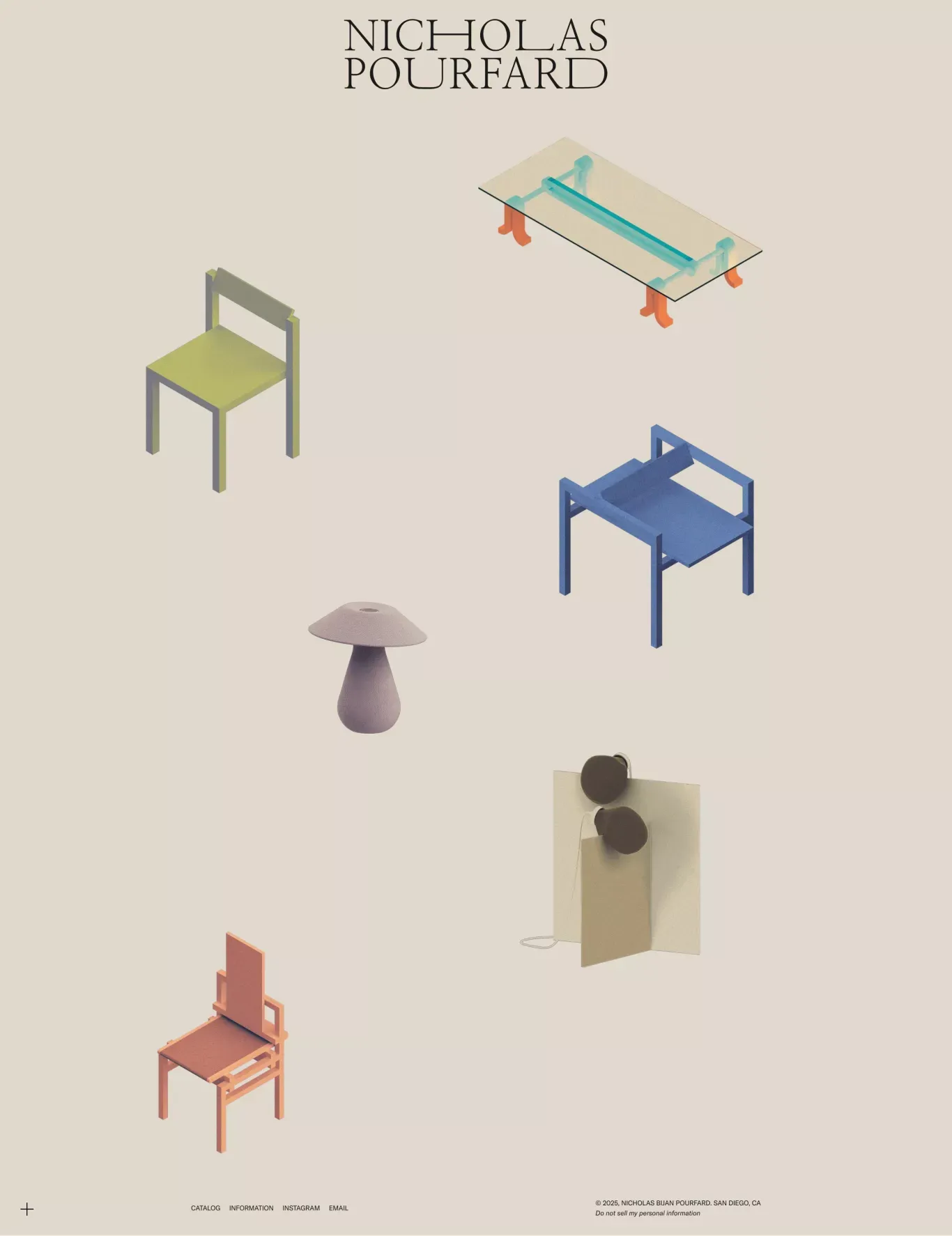 Nicholas Bijan Pourfard Design - Portfolio design
