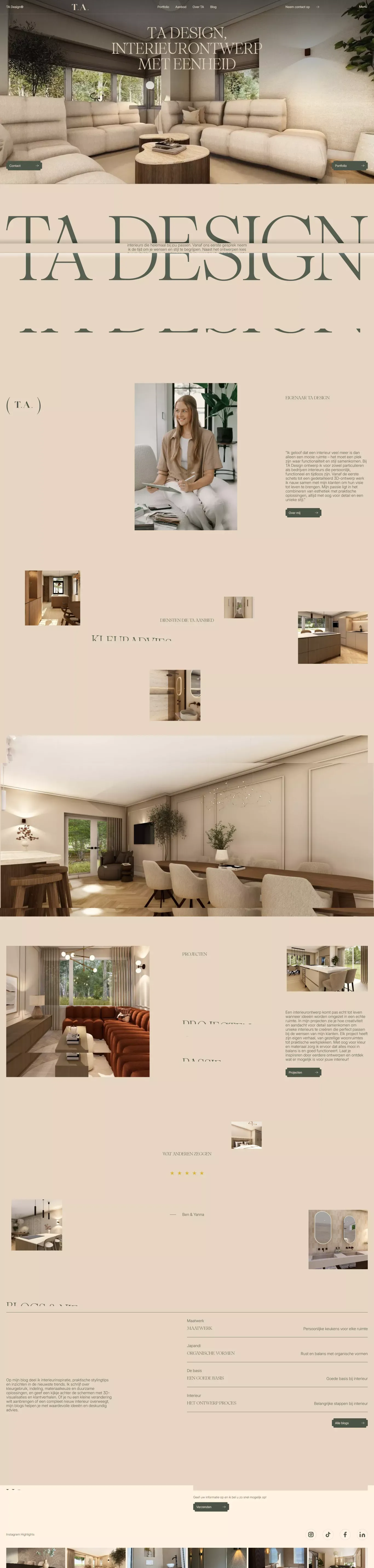 TA Design, Interieurontwerp met eenheid, voor kantoor en huis - Hellendoorn - Portfolio design