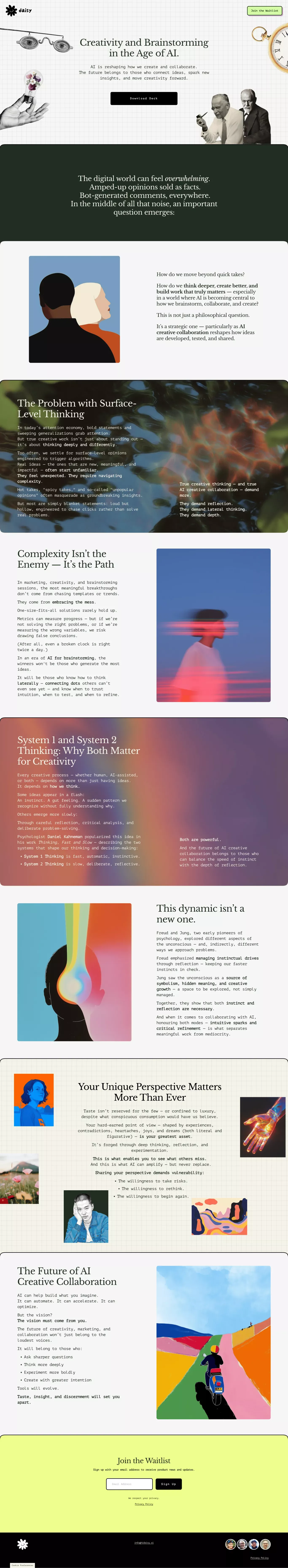 AI Creative Collaboration | Brainstorming in the Age of AI  — Daisy AI  |  AI Creative Collaborator 🪄 - Blog design