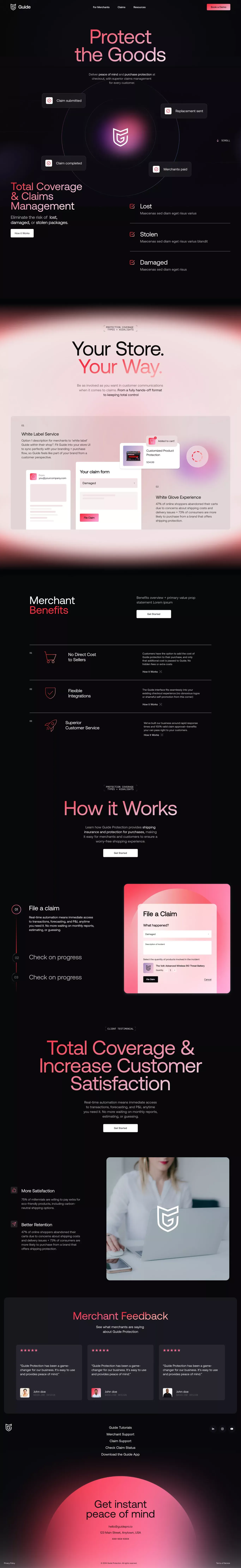 Guide - Landing design
