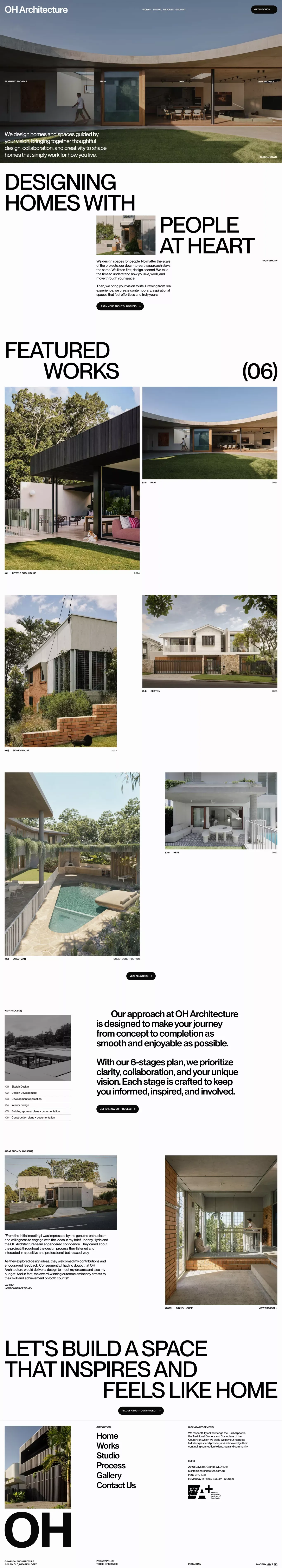 OH Architecture — Timeless Residential & Commercial Spaces in Brisbane - Portfolio design