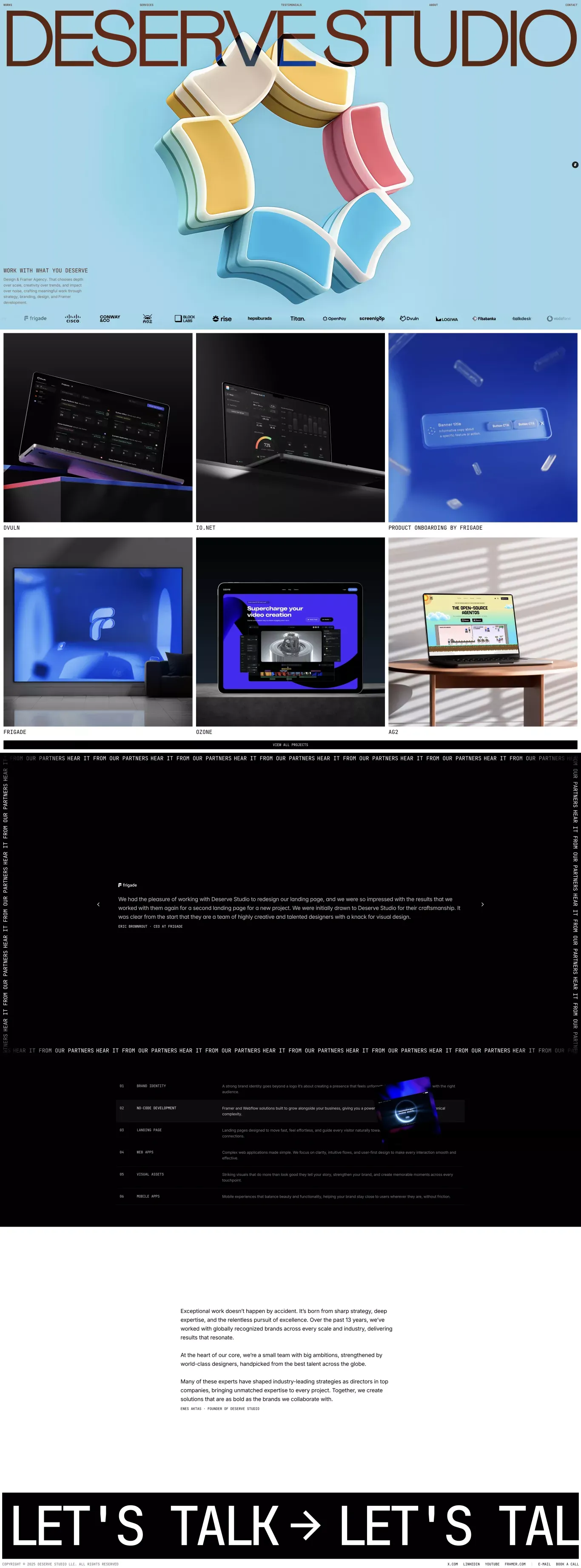 Deserve Studio | A Multidisciplinary Creative Company - Portfolio design