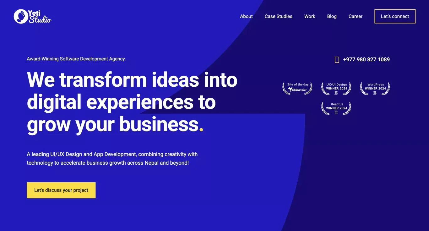Yeti Studio | Top IT Company in Nepal for Digital Solutions - Portfolio design