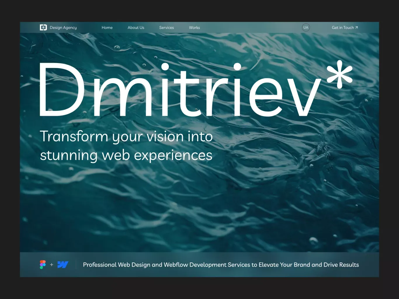 Dmitriev Agency | UI/UX Design & Web Development - Portfolio design