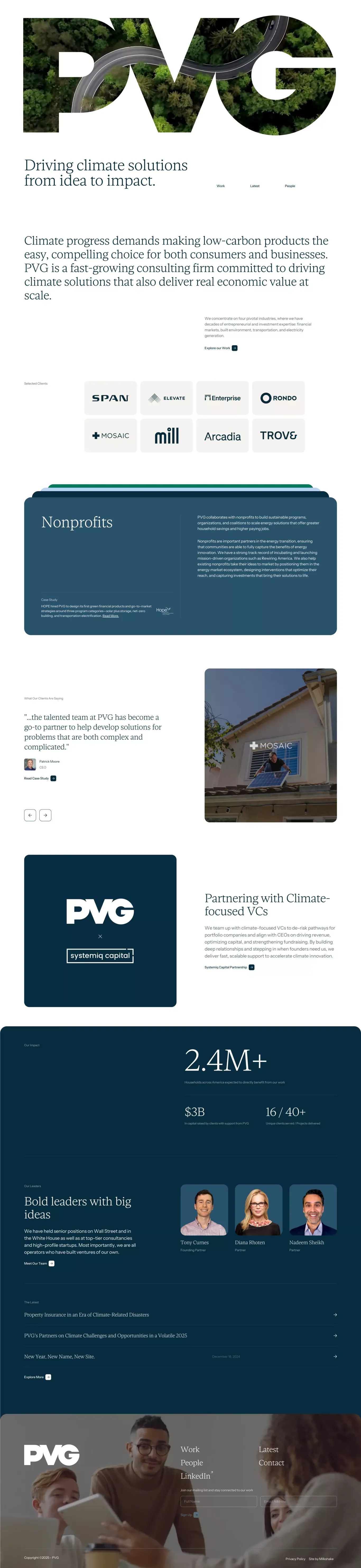 Purpose Venture Group – PVG - Portfolio design