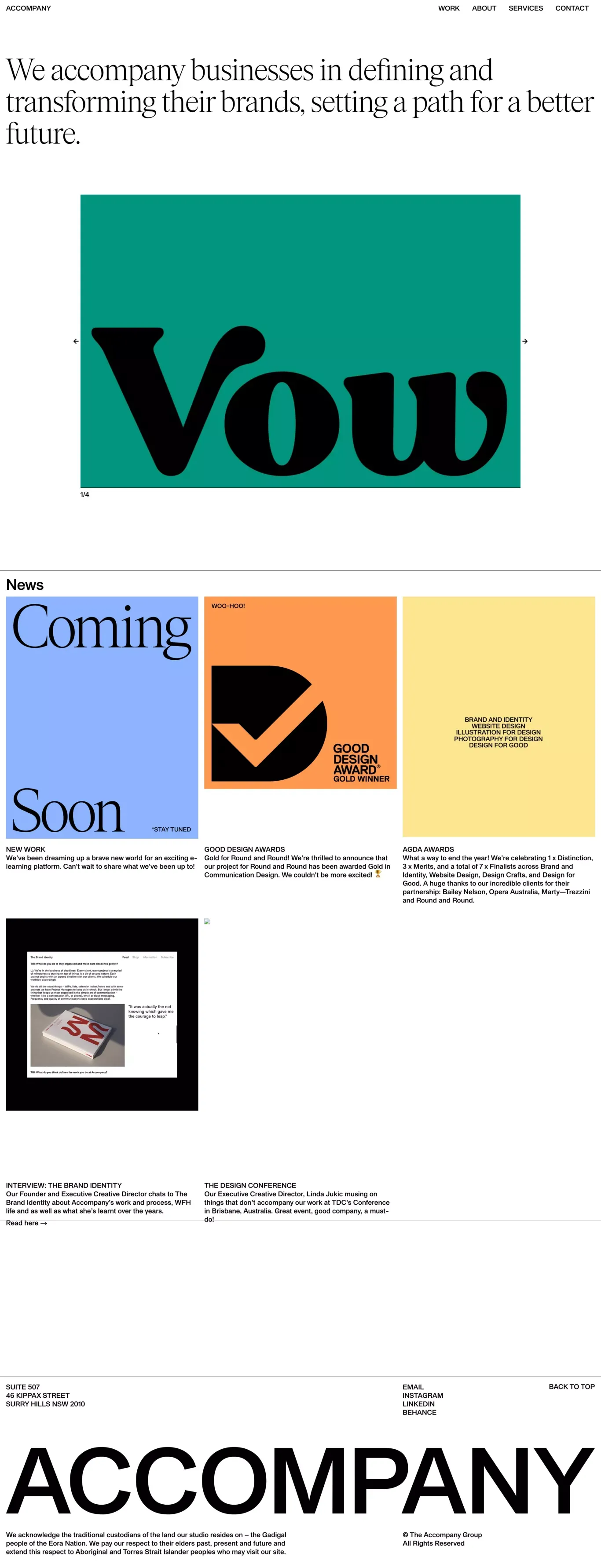 ACCOMPANY - Portfolio design