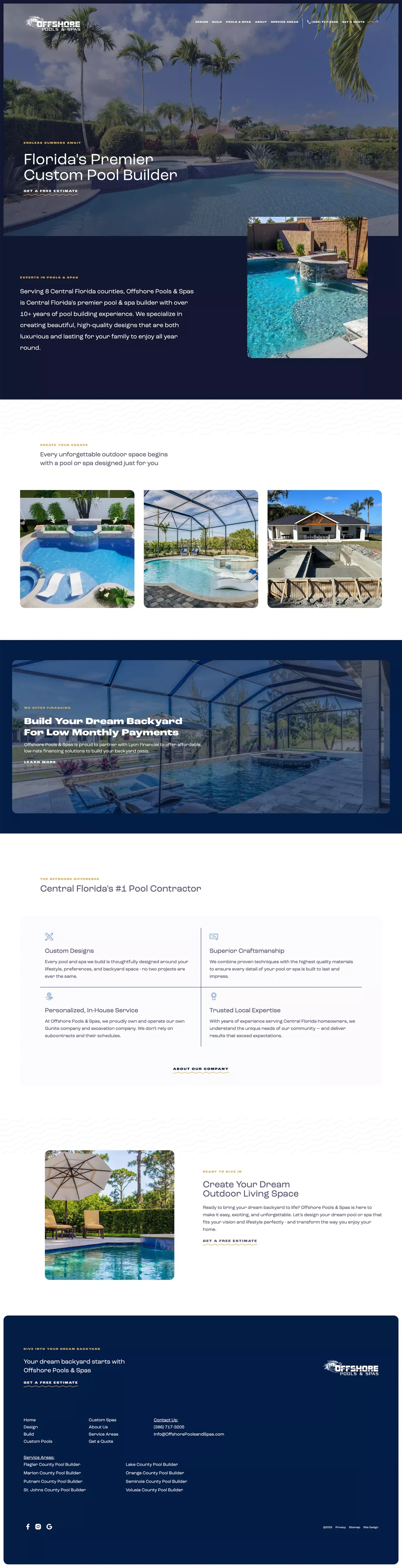 Florida's Top-Rated Custom Pool Builder | Offshore Pools and Spas - Portfolio design