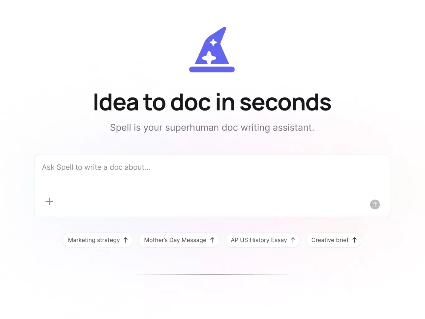 The AI-First Document Editor | Spell - Other design